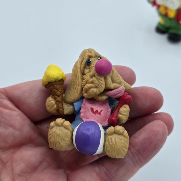 Vintage 1985 Ganz Wrinkles Dog Toy Figures Set - Picture 6 of 13